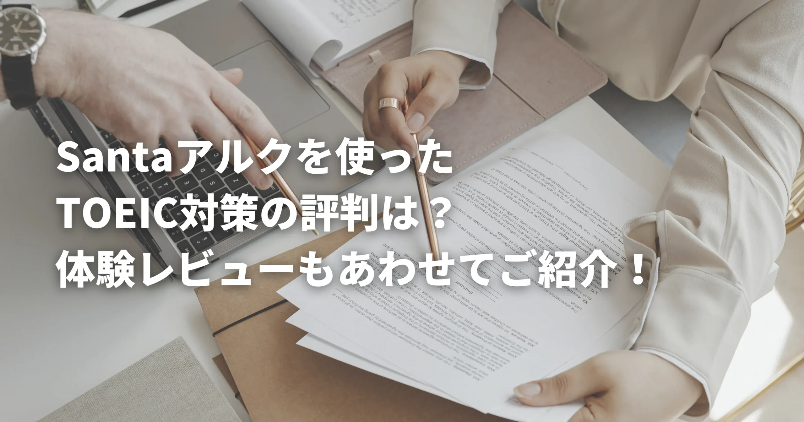 Santaアルクを使ったTOEIC対策の評判を調べている人
