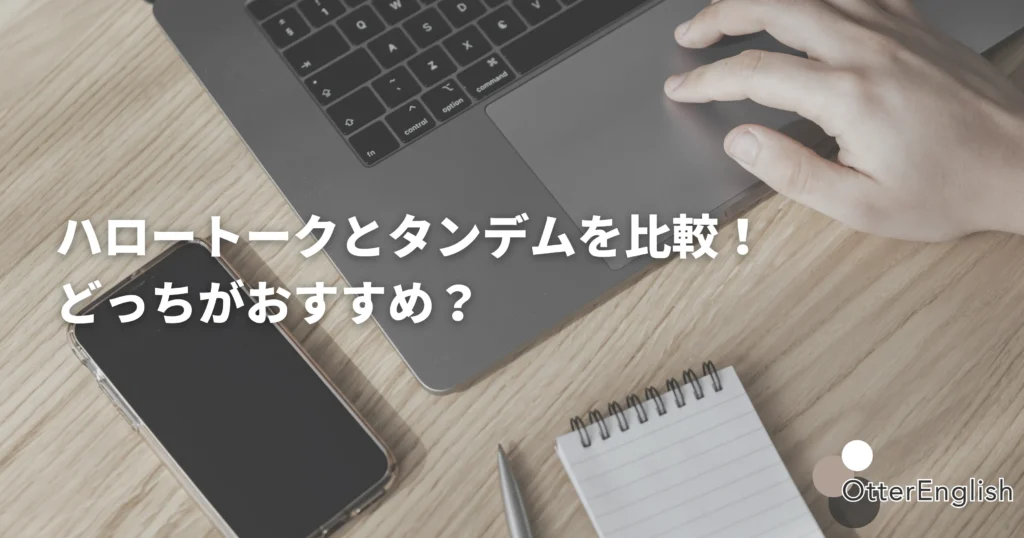 ハロートークとタンデムを比較している人